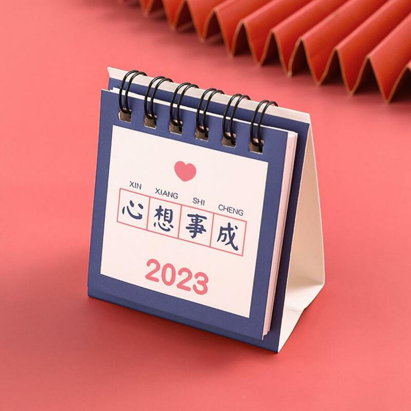 Daily Schedule Eco-friendly 2023 Standing Desktop Monthly Calendar for Office