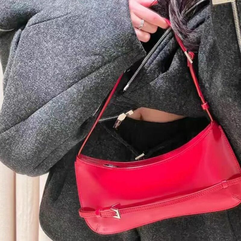 핸드백 소녀 쇼핑백 숄더백, 간단한 지갑, PU 겨드랑이 가방, 토트백