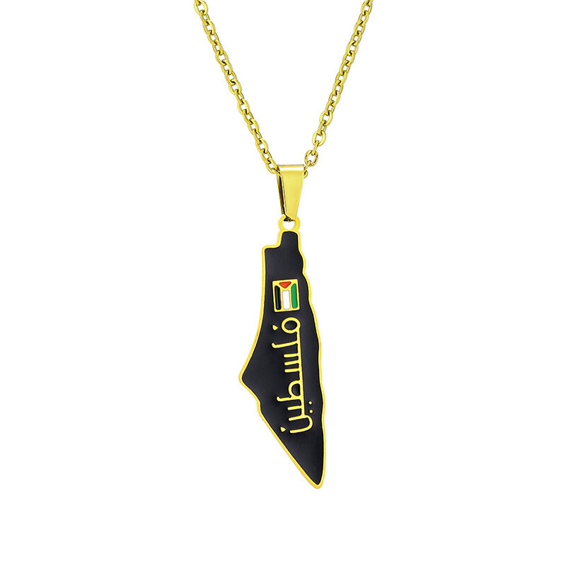Ожерелья с подвеской в виде африканского символа, ювелирные изделия золотого цвета для женщин и девушек, африканская национальная цепочка