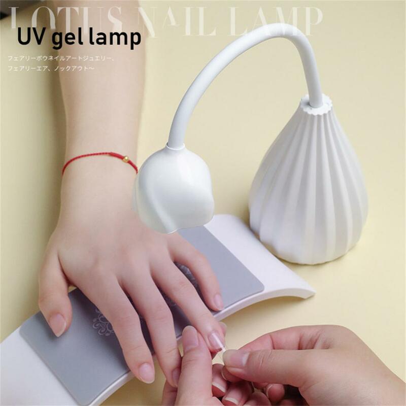 Лампа для ногтей портативная аккумуляторная лампа для ногтей лампа для выпечки перезаряжаемая фототерапия машинка для маникюра лампа лотоса