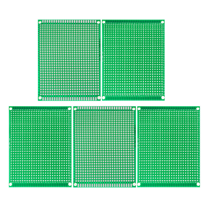 Placa PCB de un solo lado de 10 piezas, placa prototipo de 7x9CM, placa de circuito Universal verde, Kit de bricolaje