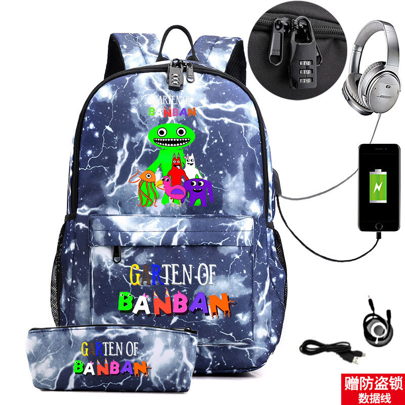 Garten Of Banban Outdoor Travel Bag Kids Backpack Casual Bag Teen Student School Bag Cartoon Print Backpack Student School Bag