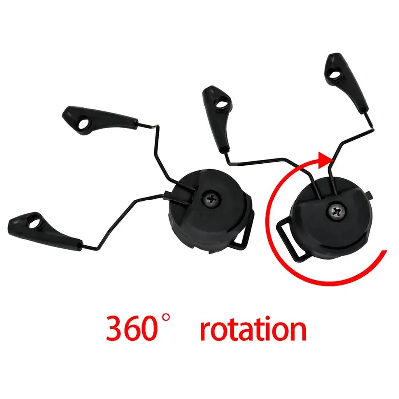 Adaptador de trilho de capacete com suporte para fone de ouvido tático, Earmuf eletrônico, ARC, OPS-CORE, Earbud para Marshall, Impact Sport, caça, tiro