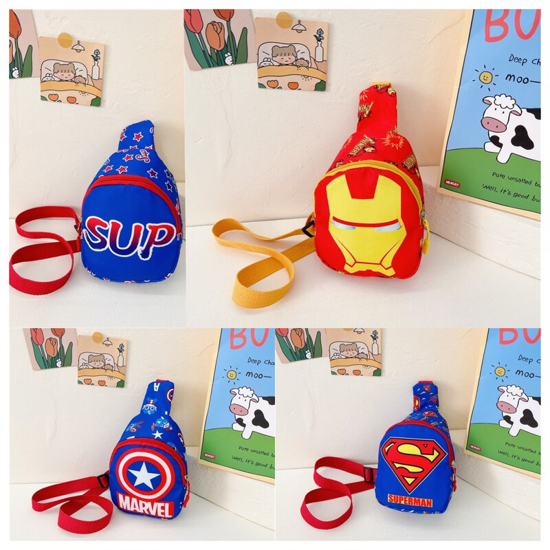 Mini bolsos de hombro pequeños para exteriores, bolsa de pecho de alta capacidad, Anime Spidermans, bolsas de mensajero Unisex, regalo para niños