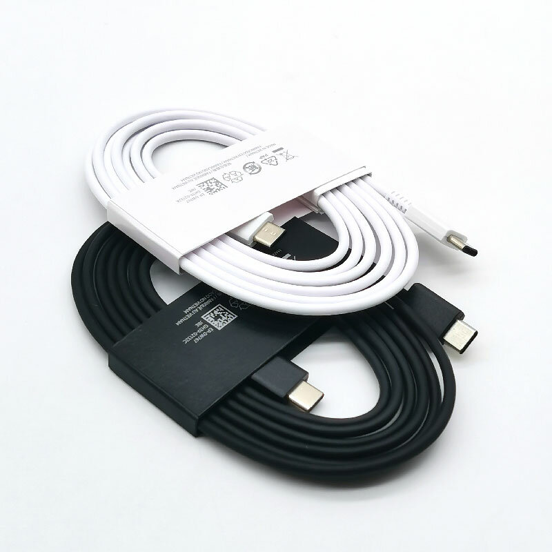 Cable USB tipo C a tipo C de 1,8 M, línea de carga súper rápida para Galaxy S24, S23, S22, S21, S20, Note 20, Ultra 10, A55, A35, A15, A54, A73