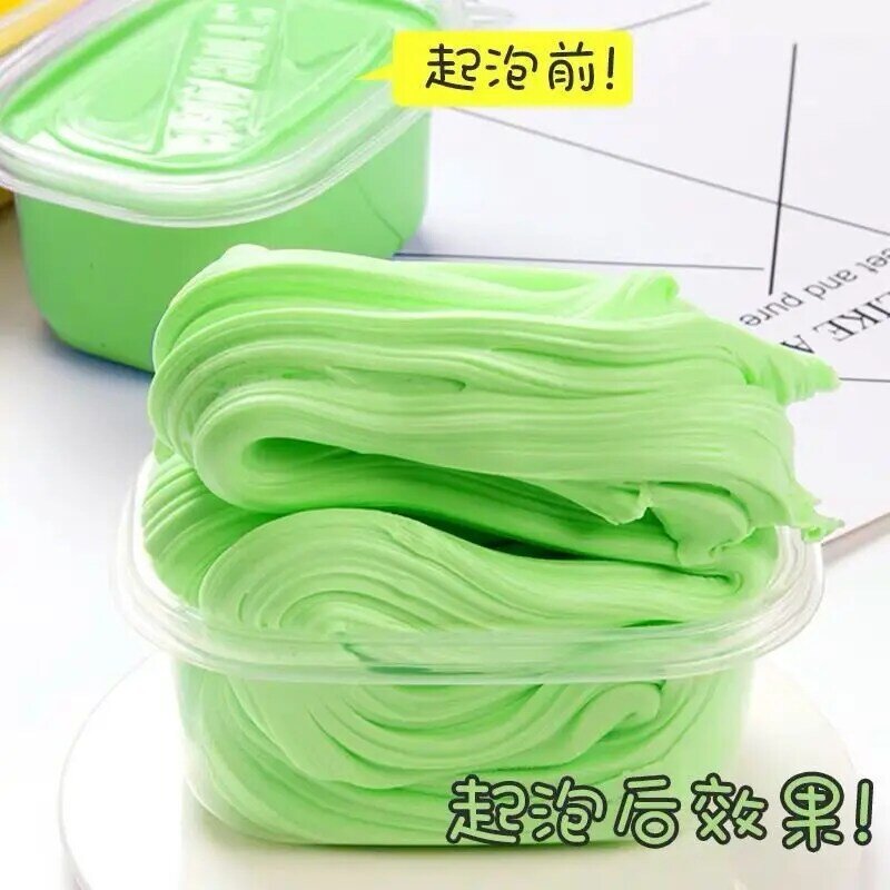 Slime mainan kue Slime empuk 110ml permen hewan buah kupu-kupu Super elastis tidak lengket Remas Kit Slime tekanan Kawaii DIY