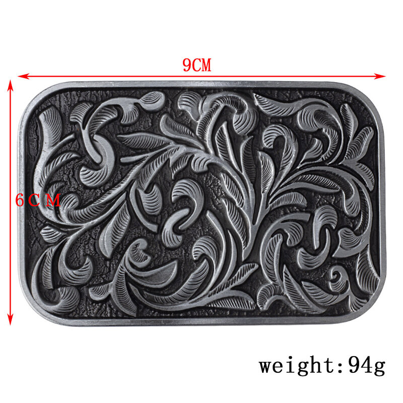 Street Fashion Youth Belt Buckle Retro Arabesque Pattern Ancient Chinese Style