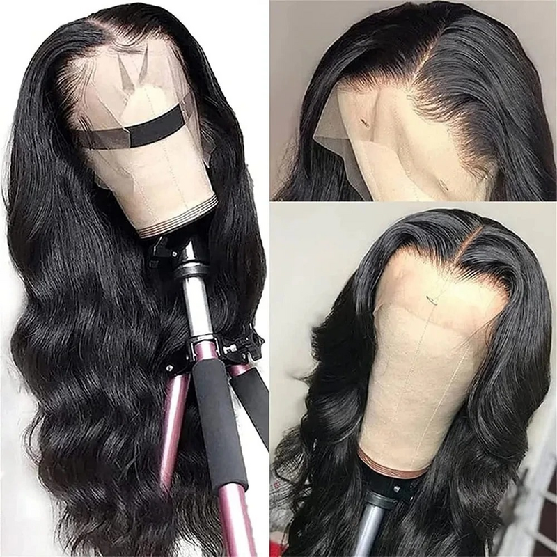 13x 6 парик на сетке спереди, волнистые волосы, парик из человеческих волос, бразильский, Hd, прозрачный, без клея, 360, на сетке спереди, парики без повреждений из человеческих волос для женщин