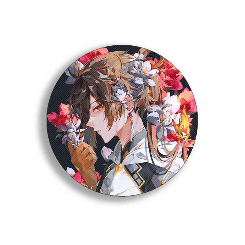 Anime Genshin Impact Badge Kazuha Yae Miko Hu Venti Tao Icon Pin Dekorasi Bros Metal Lencana untuk Pakaian DIY Hadiah