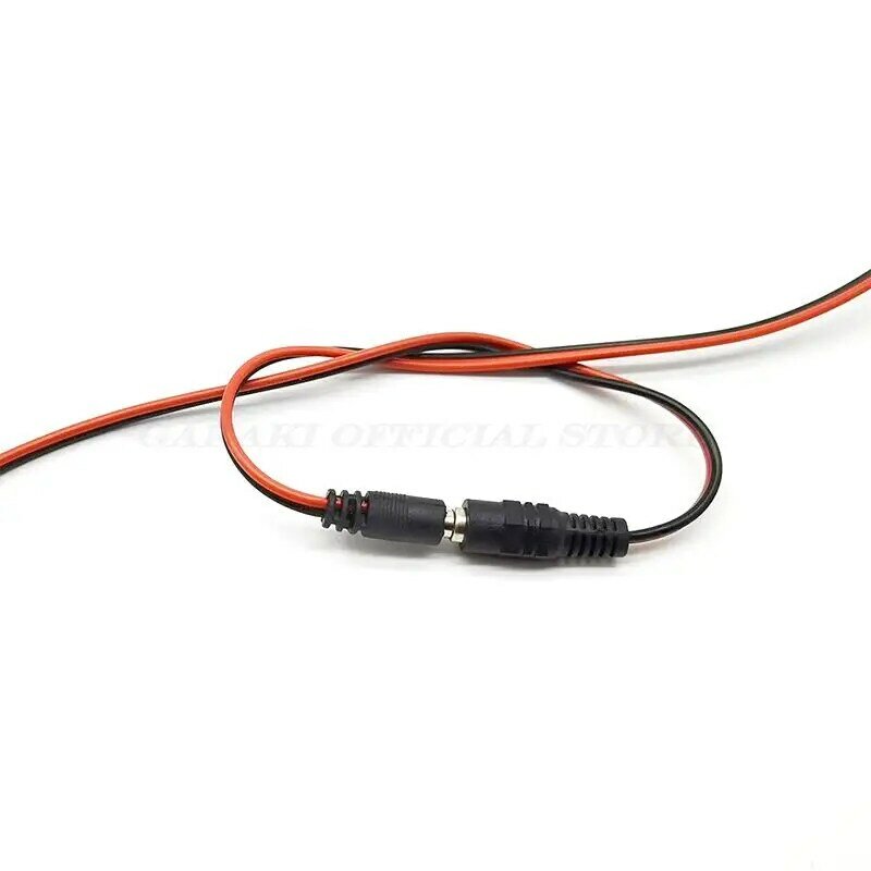 Male Female Plug Connector Wire 5.5*2.1mm DC Power Supply Jack Adapter 12V DIY Cable LED Strip Tape Light CCTV Camera