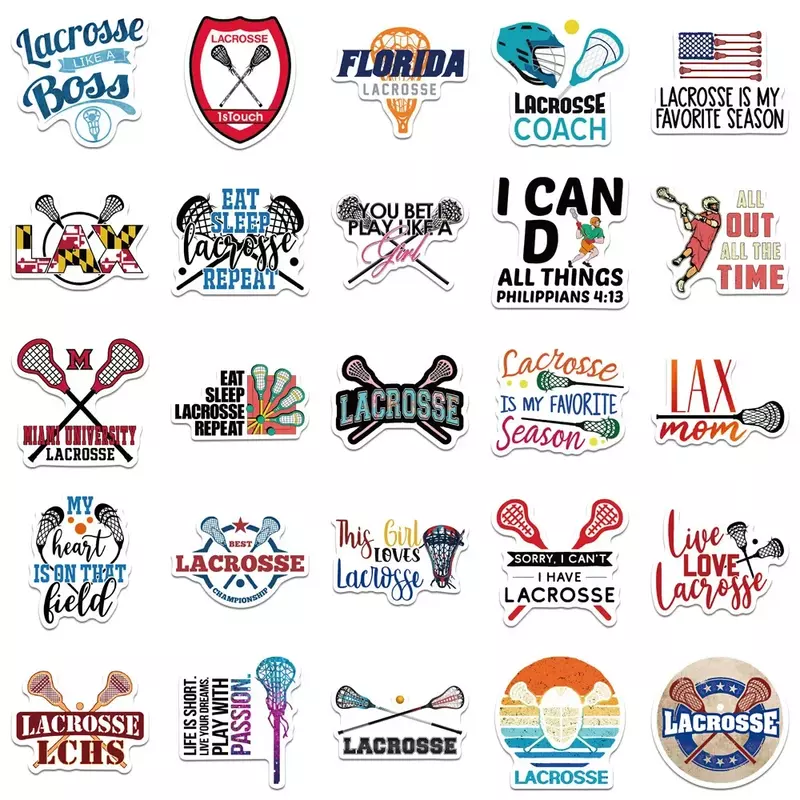 50Pcs Cartoon Hockey Graffiti Stickers Suitcases Laptops Mobile Phone Helmet Water Cup Hockey Fans Decorative Stickers