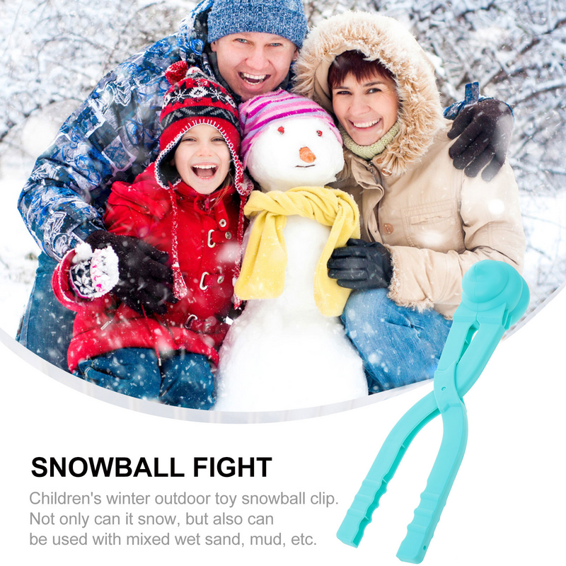 Poo Shape Snowball Maker Clip plastica inverno Snow Sand Mold Tool palle di neve Grabber Outdoor Fun Sports Snowball Fight Toys