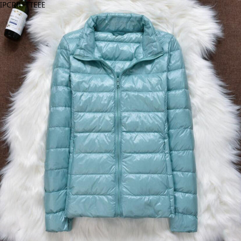 2023 nuove donne autunno inverno giacca piumini d'anatra ultraleggeri piumino femminile sottile piumino portatile antivento
