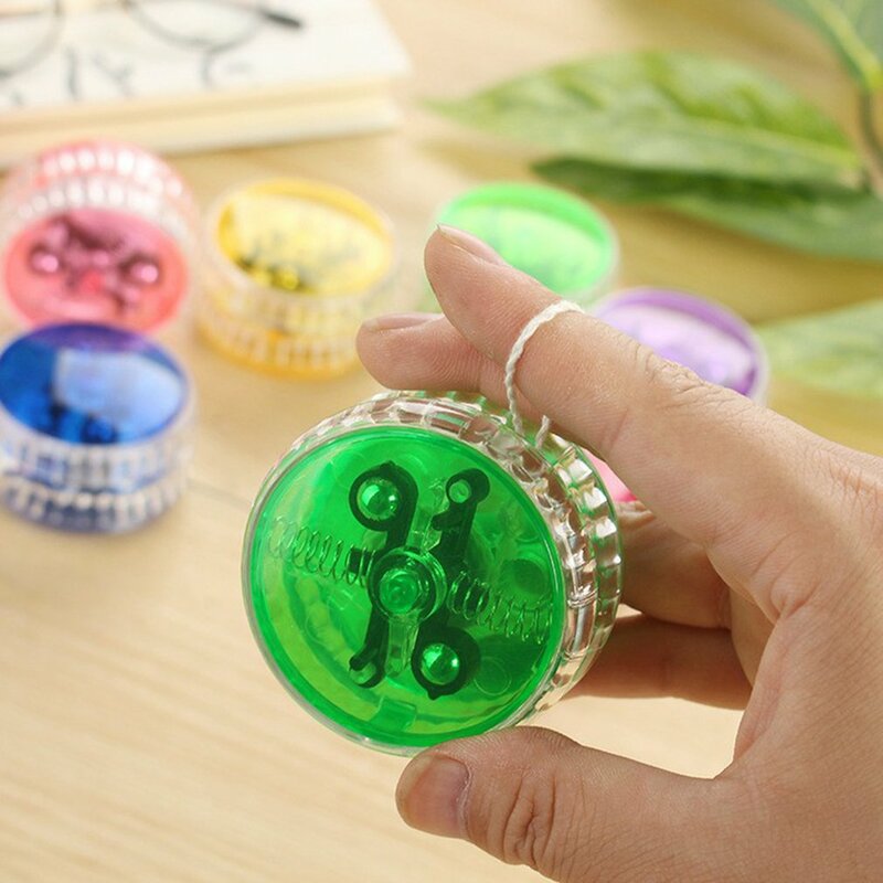 YoYo de bola con luz LED intermitente para niños, mecanismo de embrague mágico, juguetes para niños, regalo, fiesta, juguete de moda