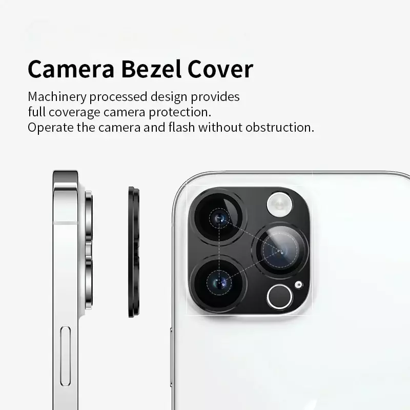Alloy Metal Lens Cover for iPhone 15pro max 15 plus Camera Lens Screen Protector Protective Cover for iPhone 15 pro max Lens Cap