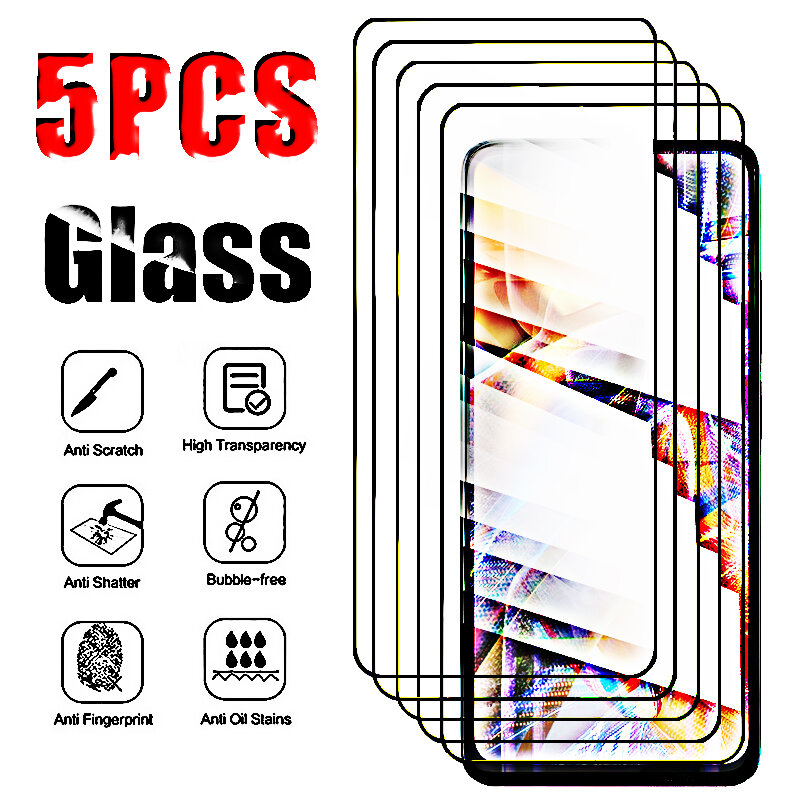 Закаленное Полноразмерное Защитное стекло для Xiaomi Poco M5S, 5 шт.