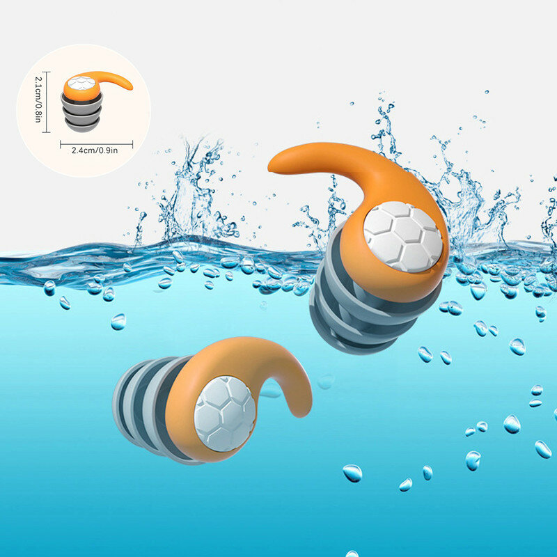 Earplug de redução de ruído para proteção auditiva, anti-ruído, plugue impermeável, orelhas de natação, delicado ao toque do sono