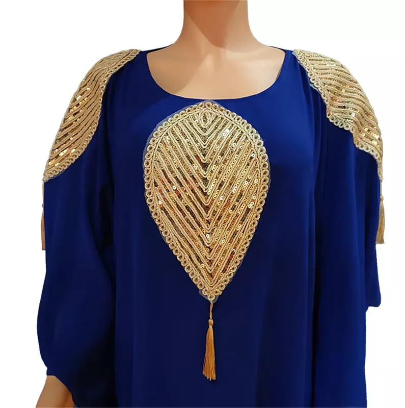 女性のためのビーズの刺繍されたタッセルドレス,トーピー,イスラム教徒,アフリカ,人気,2023 #,8300