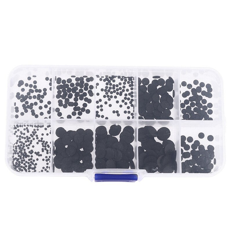 500Pcs/Box 1.5-8Mm Different Sizes Conductive Rubber Pads Keypad Repair Kit For IR Remote Control Conductive Rubber