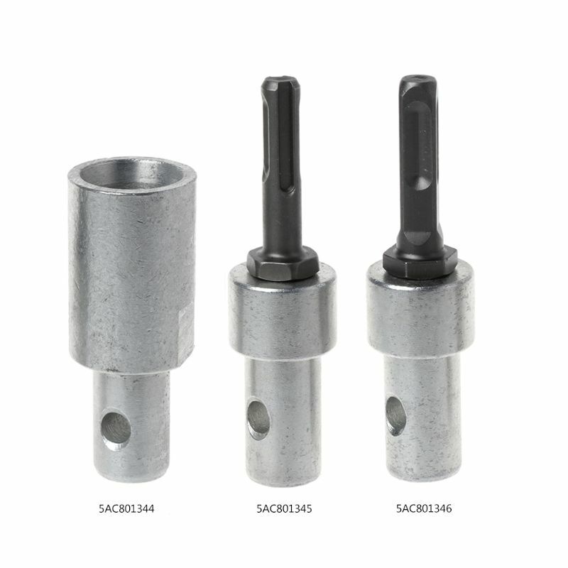 2 Round Pits 2 Slots Drill Bit Adapter For Electric Drill Convert to Earth Auger