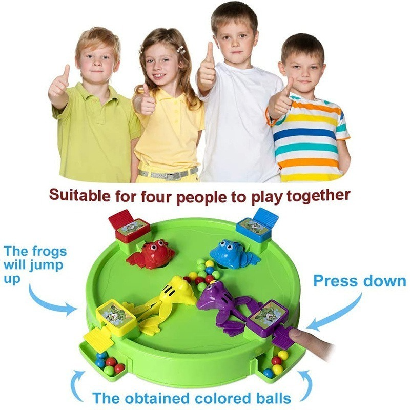 Funny Hungry Frog Eat Beans Strategy Game for Kids and Adults Family Collection Interactive Board Game Stress Relief Toys