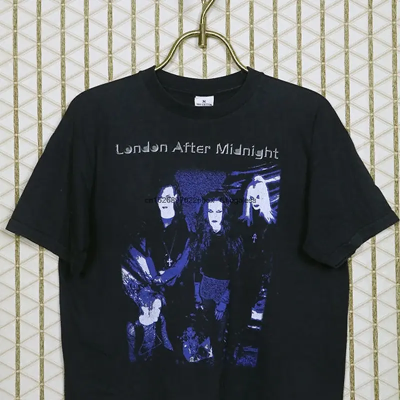 London Nach Mitternacht t shirt vintage rare schwarz t hemd goth gothic Die Kult Christian Death 45 Grab Damned Siouxsie