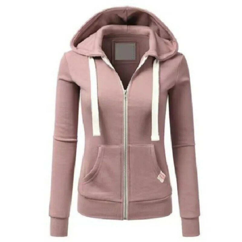 2024 New Spring/Autumn women Fashion Color Block Sweater European And American Style Outdoor Casual Tops Street Popular Hoodie