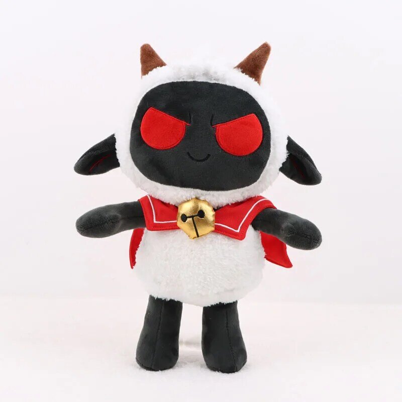 33Cm Cult Of The Lamb Mainan Mewah Lembut Lucu Domba Domba Plushies Permainan Mainan Kartun Hewan Horor Lushie Boneka untuk Anak-anak Laki-laki Perempuan Hadiah