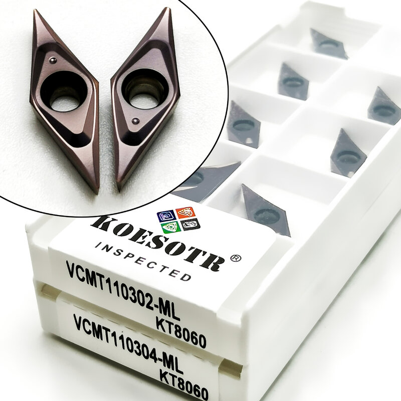 Hoge-Kwaliteit VCMT110304 VCMT110302 VCMT110301 Ml Cnc Cilindrische Hardmetalen Gereedschappen Draaien Metalen Gereedschap Vcmt 1103 Draaiwisselplaten