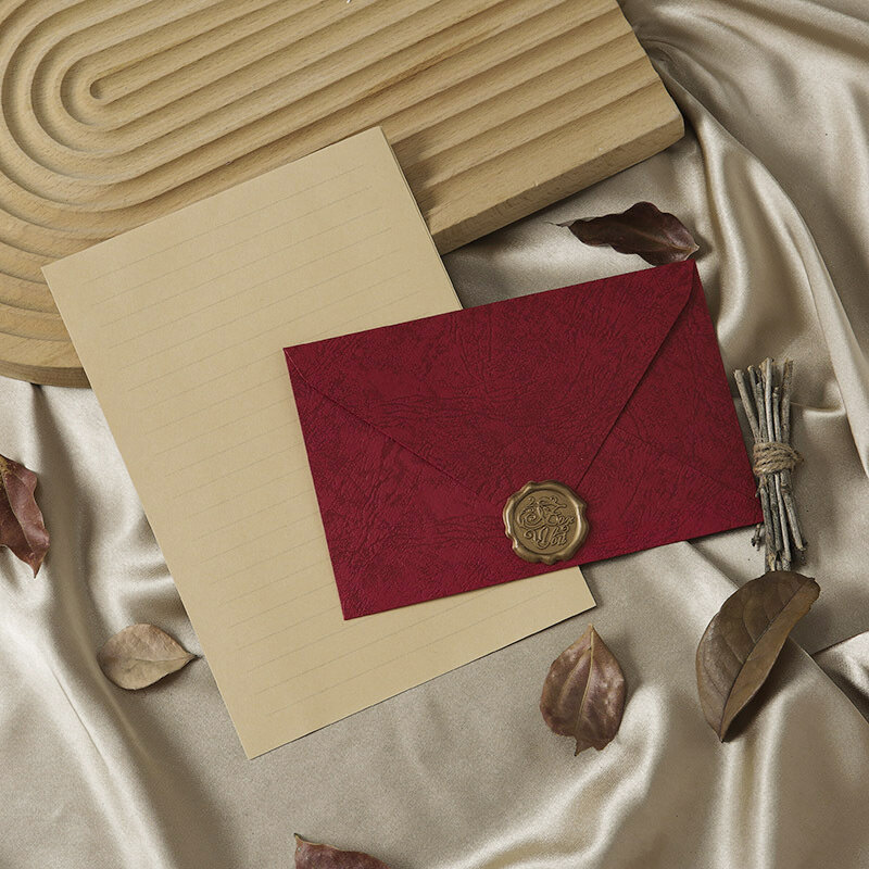 Sobre de alta calidad para invitaciones de boda, 30 unidades/lote de sobres de extracto de estilo occidental para papelería de negocios