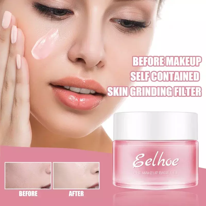 Eelhoe-crema Base de maquillaje, Gel corrector, imprimación de maquillaje, aislamiento hidratante, reducción de poros, maquillaje de belleza facial, 30ml