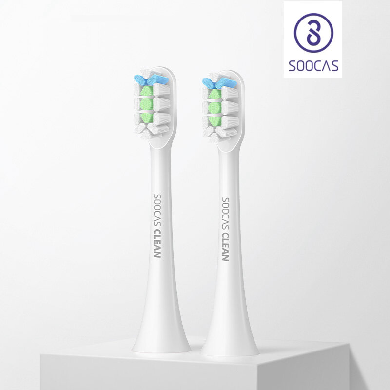 หัวแปรงสีฟันสำหรับเปลี่ยน X3U ของแท้จาก Soocas X1 X5โซนิคไฟฟ้าหัวฉีดหัวแปรงสีฟันไฟฟ้าเจ็ตส์
