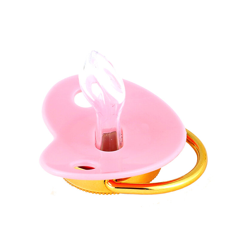 Luxus Zirkon Baby Schnuller Clip rosa Brief Neugeborenen personal isierte Schnuller Halter bling Silikon Säugling Beißring Nippel bpa frei