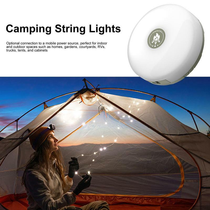Camping String Lights Colorful Waterproof Camping Lights Room Bedroom Wedding Party Holiday Decorations Garden Patio Family