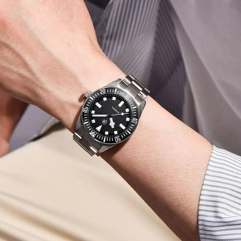 2024 nowe zegarki męskie Rollstimi luksusowy zegarek automatyczny dla mężczyzn NH35 Movt zegarek mechaniczny świecąca ramka 100M wodoodporna