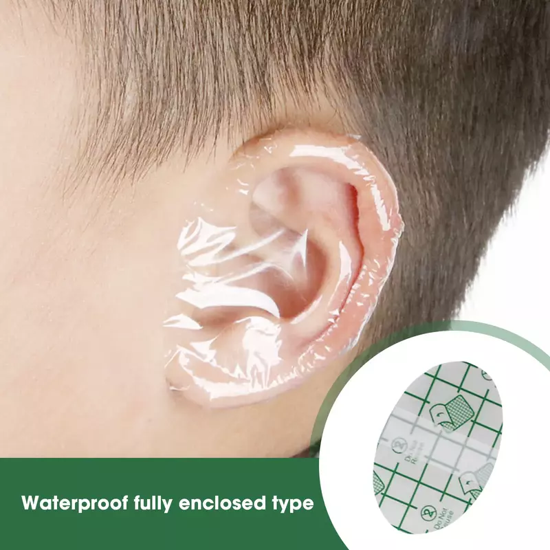 10/20/100pcs Disposable Ear Protection Stickers Bathing Swimming Earmuffs Water Baby Shampoo Ear Water Prevention Ear Stickers