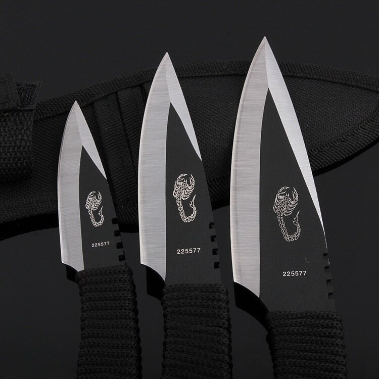 EDC petits outils de coupe en acier inoxydable, 3 pièces/ensemble, couteau de survie pour Camping randonnée en plein air