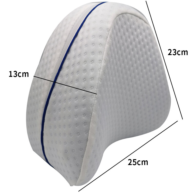 Fodera per cuscino per gambe in cotone Memory Foam Pillow Sleeping ortopedico Sciatica Cover