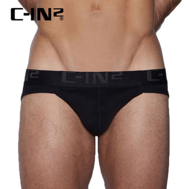 C-IN2 pakaian dalam pria katun seksi olahraga U angkat pinggang rendah celana dalam segitiga cin2 celana dalam pemuda 029