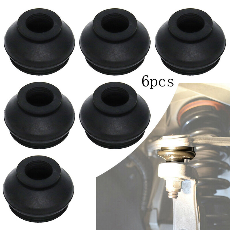 Car Dust Boot Covers Accessories Ball Joint Tie Rod End Universal Vehicle 6 Pcs/set Parts Rubber Hight Quality