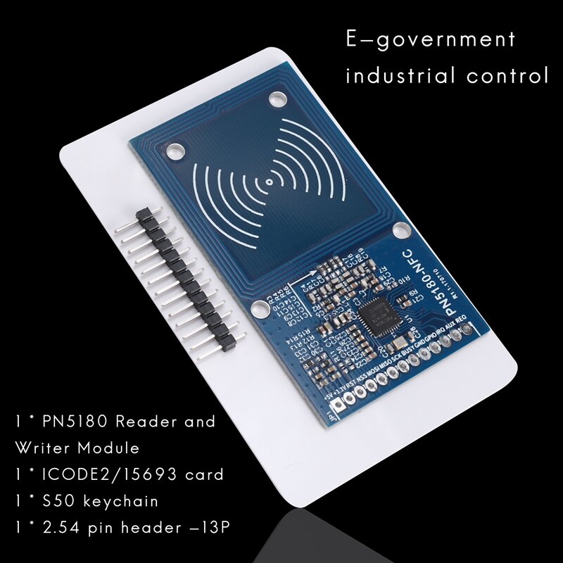 Alta freqüência IC Card Reader Escritor, Sensor Rf Nfc, Iso15693, Pn5180, Icode2