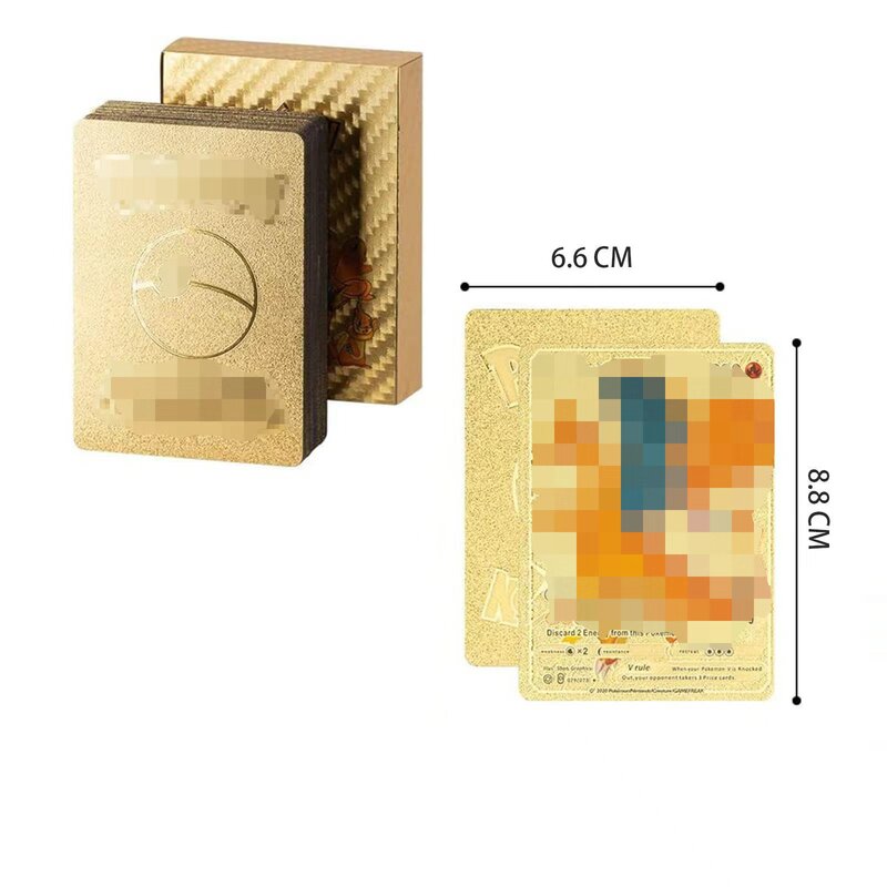5-55 шт., золотые карты с покемоном франкезом Испании