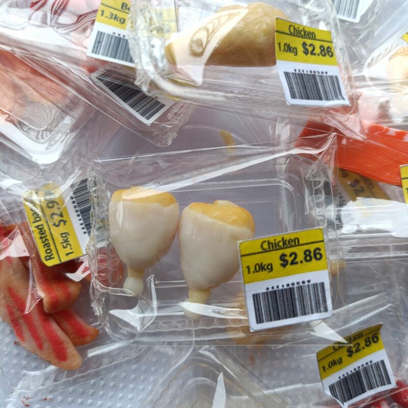 Neue Miniatur Supermarkt Lebensmittel Simulation Beefsteak Lachs Speck Rindfleisch Rolle für Puppenhaus Mini Küche Ton Lebensmittel zubehör