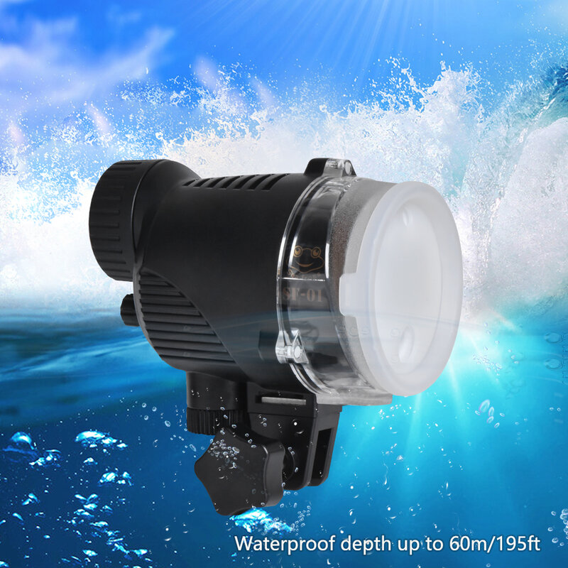 SF-01 6000K światło stroboskopowe Led do nurkowania wodoodporna lampa wypełniająca światło podwodne pracy dla kamera nurkowa lampy