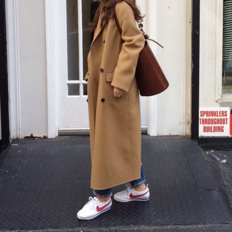 한국 여성 겨울 긴 울 코트 재킷, 여성 모직 오버코트, 긴 소매 더블 브레스트 아우터