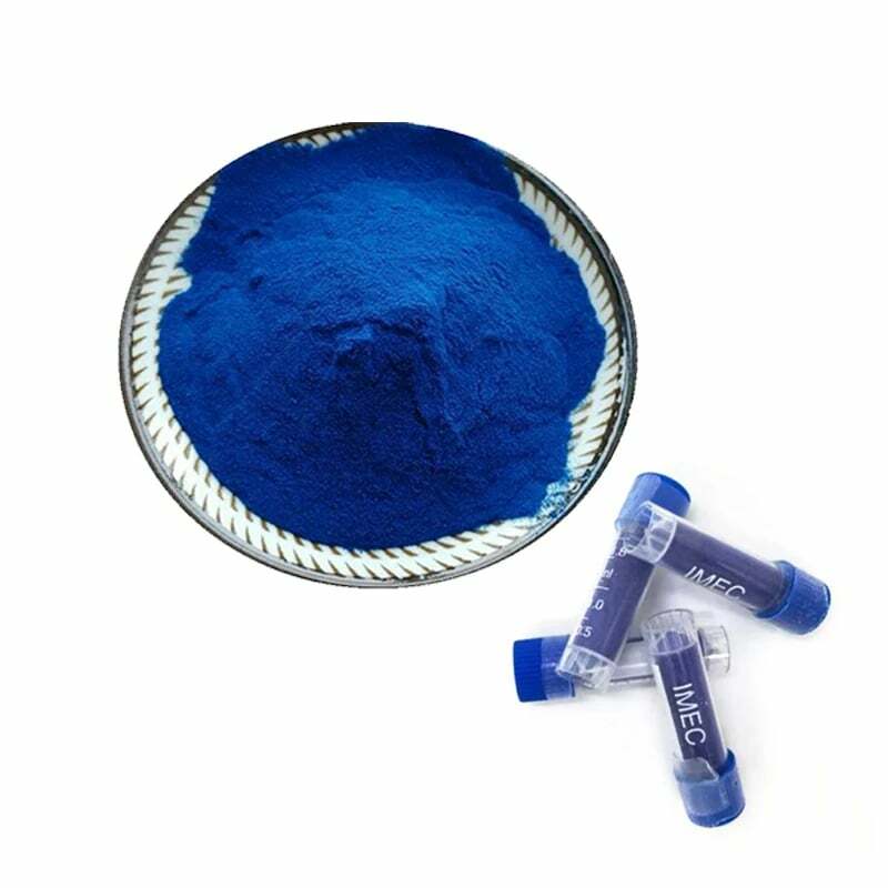 Синяя медная Пептидная пудра, трипептид GHK-Cu способствует производству коллагена и антивозрастному косметическому сырью