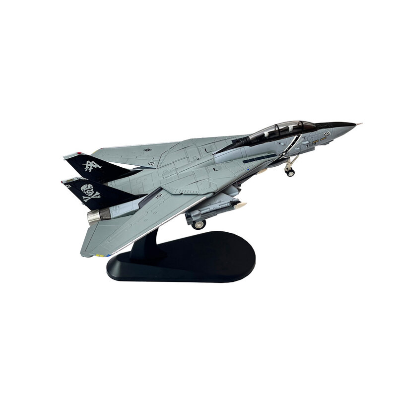 Fighter Aircraft brinquedo do metal, Diecast Plane, modelo para coleção ou presente, US Navy Grumman F14 F-14B, Jolly Rogers, VF-103, 1:100 Escala