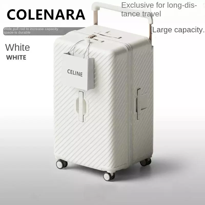COLENARA 22"24"26"28"30Inch High-quality Suitcase Oversized Capacity Sturdy and Durable Trolley Case Travel Essentials Luggage