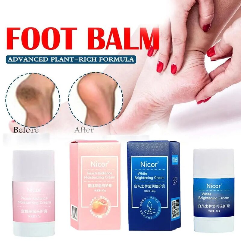 Crema antideslizante para pies, crema hidratante anticongelante para eliminación de piel muerta, cuidado de la piel, reparación de manos y pies, 40g, Y8V6