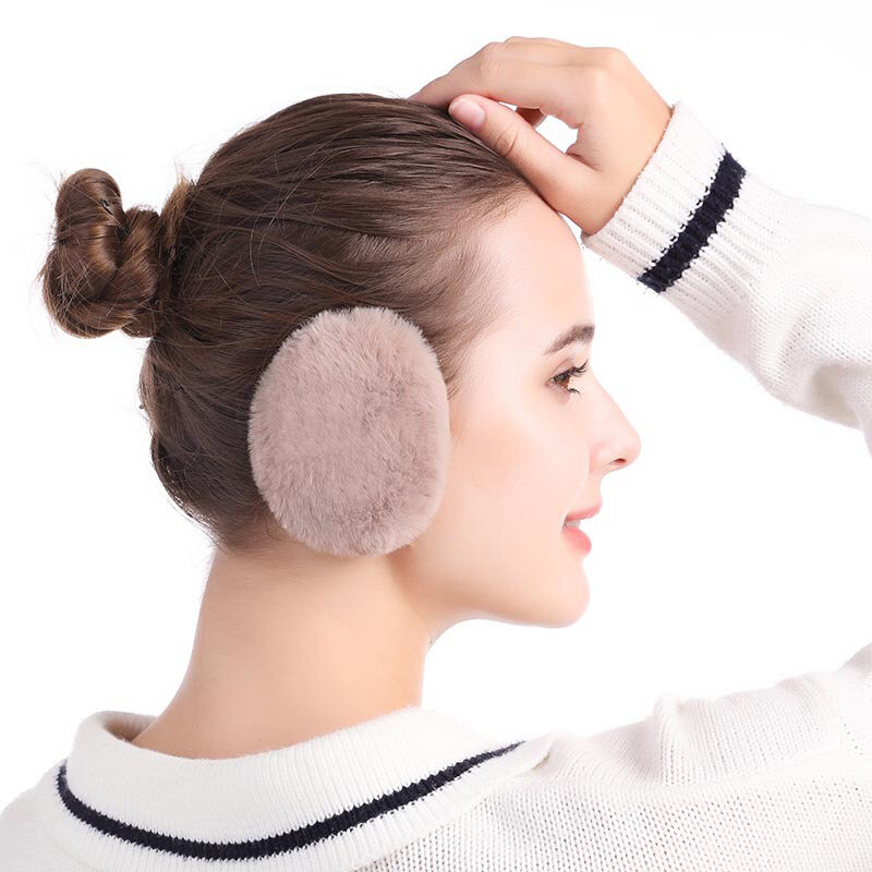 Unisex Independent Earmuffs Winter Cute Warm Ear Protection Cover Thick Plush Windproof Edition Split Earmuffs
